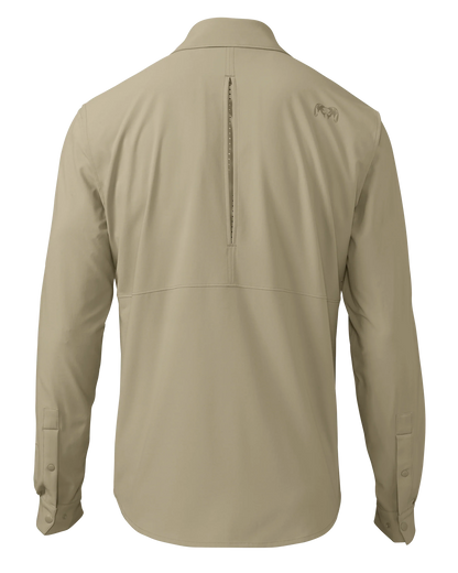 Outlet Mesa Vented LS Snap Shirt | Bone
