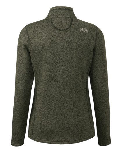 Outlet Women's Base Camp Full Zip Sweater | Olive Heather