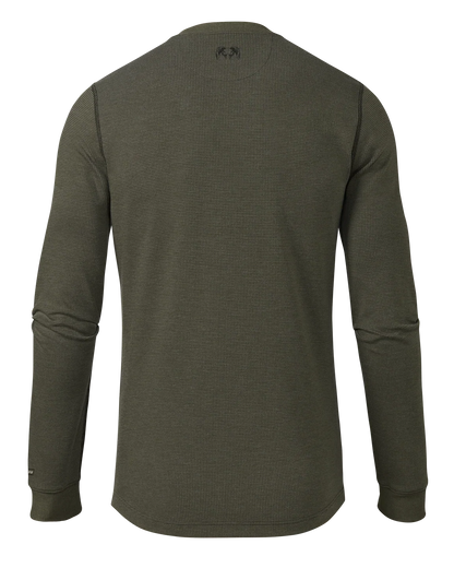Canyon Waffle Henley | Army Heather