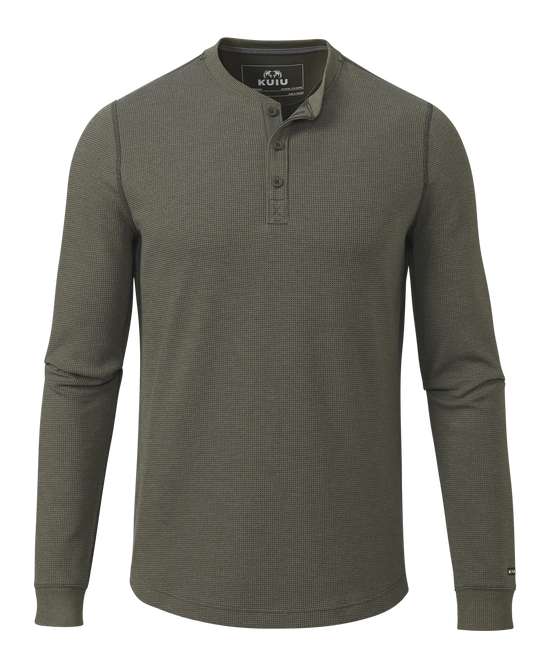 Canyon Waffle Henley | Ash Heather