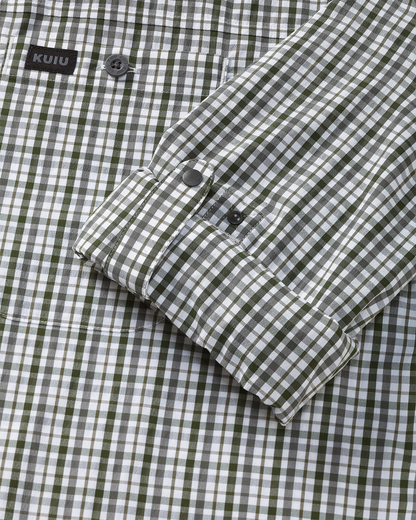 Borrego LS Shirt | Mini Cross Check Verde Plaid