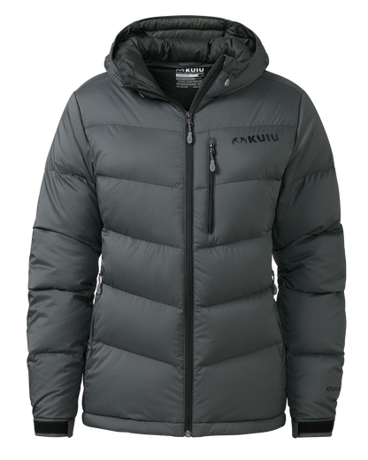 Women's Super Down PRO Hooded Jacket | Gunmetal