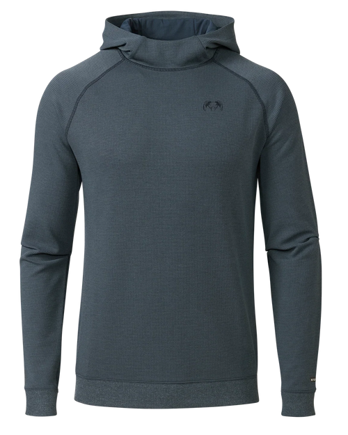 Canyon Waffle Hoodie | Steel Blue Heather