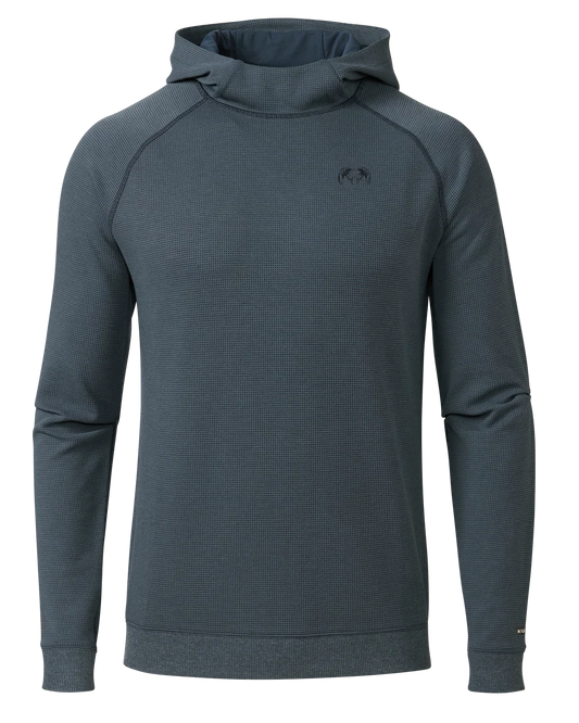 Canyon Waffle Hoodie | Steel Blue Heather