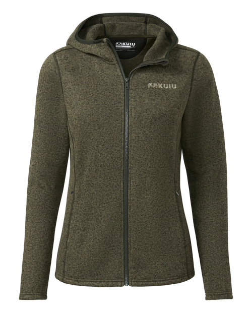 Outlet Women's Base Camp Hooded Sweater | Olive Heather