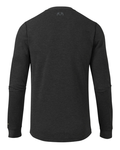 Canyon Waffle Henley | Black Heather