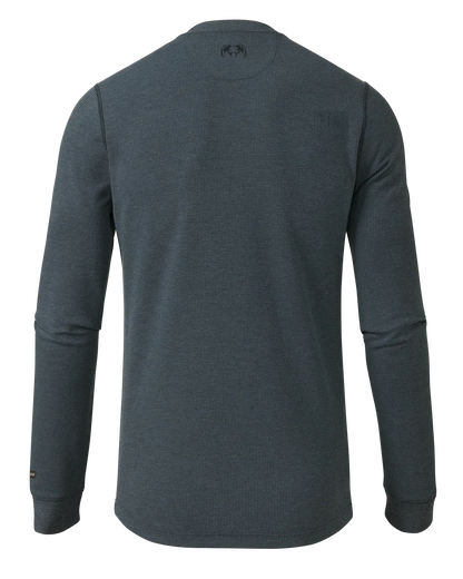 Canyon Waffle Henley | Steel Blue Heather