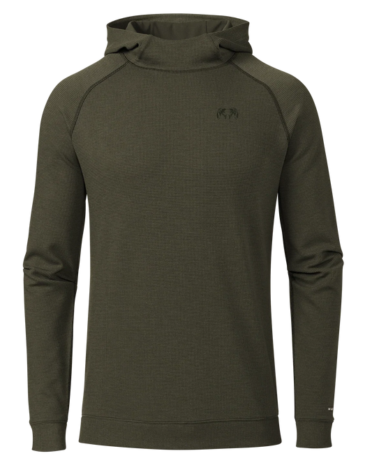 Canyon Waffle Hoodie | Army Heather
