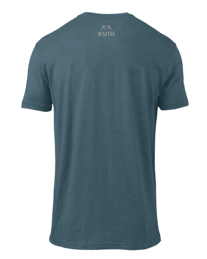 KUIU Topo Block Logo T-Shirt | Indigo
