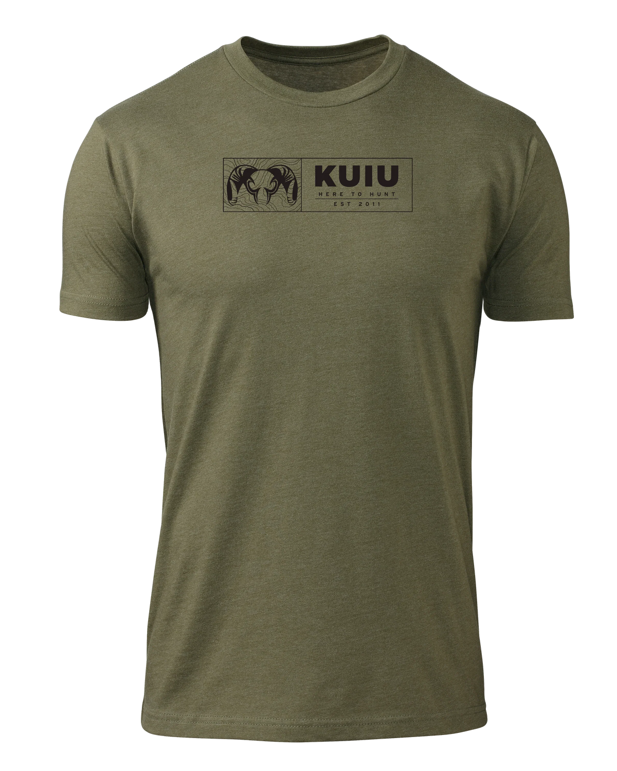 KUIU Topo Block T-Shirt | Military Green
