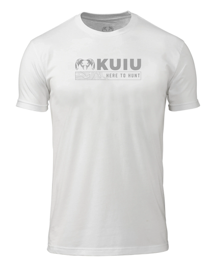 Outlet KUIU Topo Here to Hunt T-Shirt | White