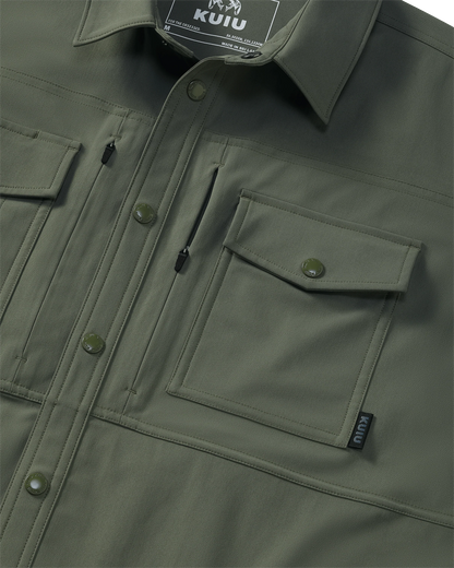 Outlet Tour Shirt Jacket | Dark Sage