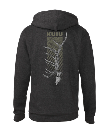 KUIU Elk Skull Hoodie | Charcoal