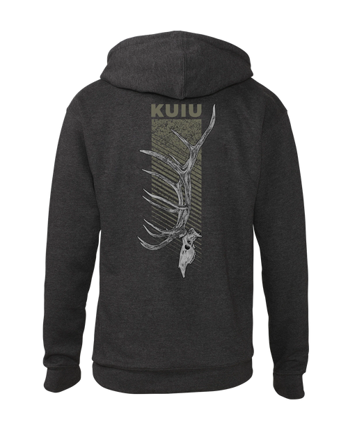 KUIU Elk Skull Hoodie | Charcoal