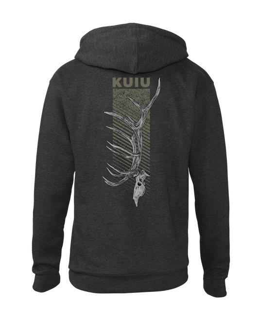 KUIU Elk Skull Hoodie | Charcoal